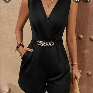 V-neck romper jumpsuit NWOT